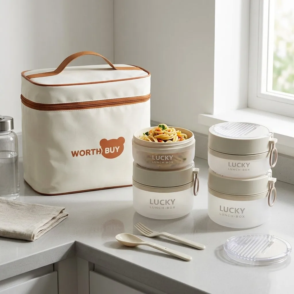 Meal Prep Or Prep Meal - Stackable Plastic Bento Box Set Microwave