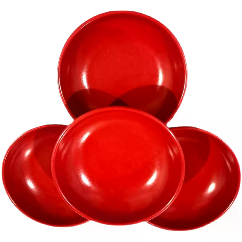 3Pcs Red And Black Round Melam - Sauce Dipping Cup ulasan dan harga