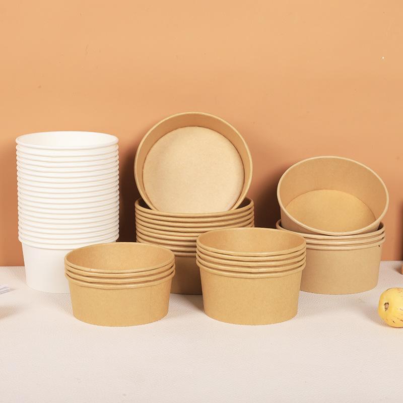 【CC】25Sets 1300Ml Paper Bowls  - Meal Prep Bowl ulasan dan harga