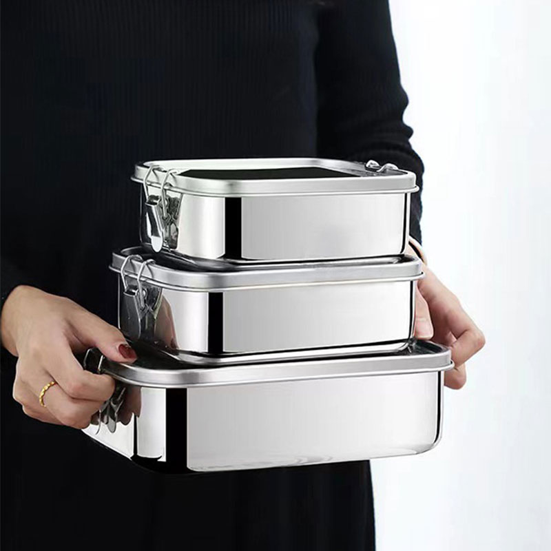 304 Stainless Steel Square Lun - Meal Prep Bowl ulasan dan harga