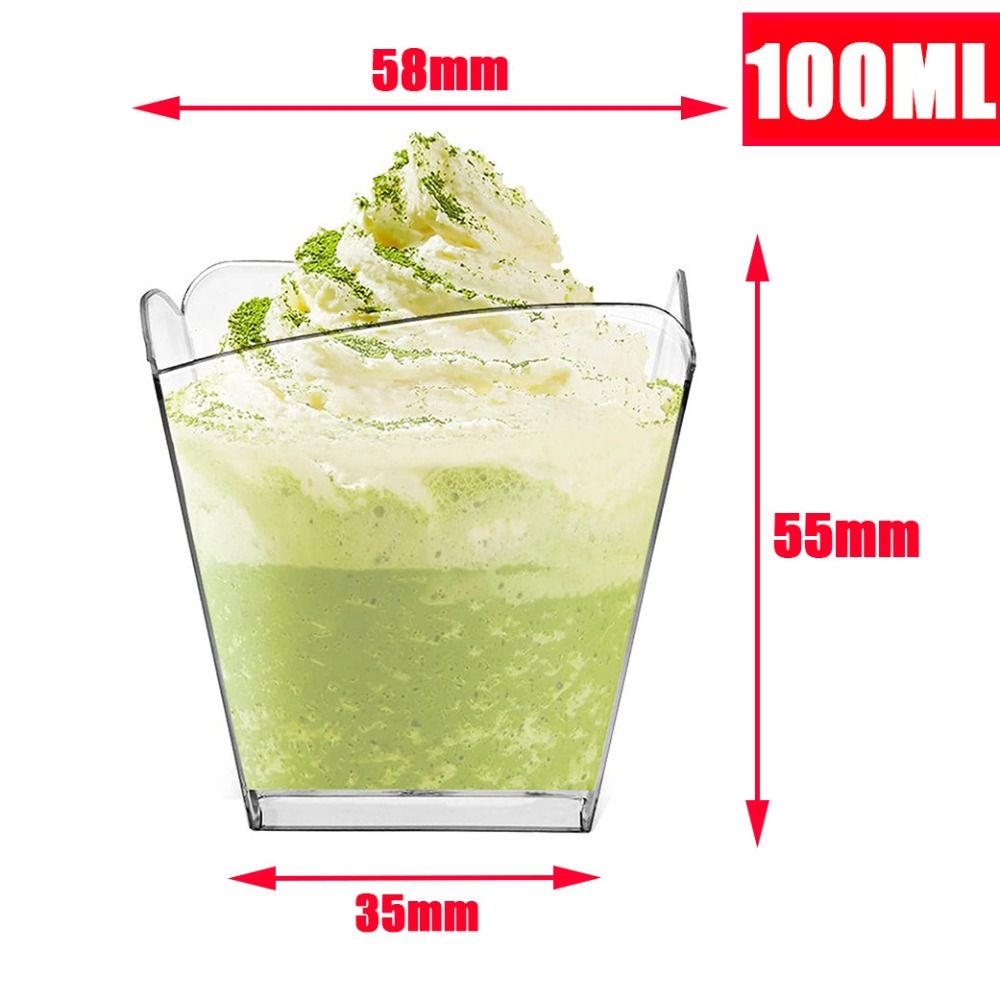 10Pcs Yogurt Cup Disposable Mo - Sauce Dipping Cup ulasan dan harga