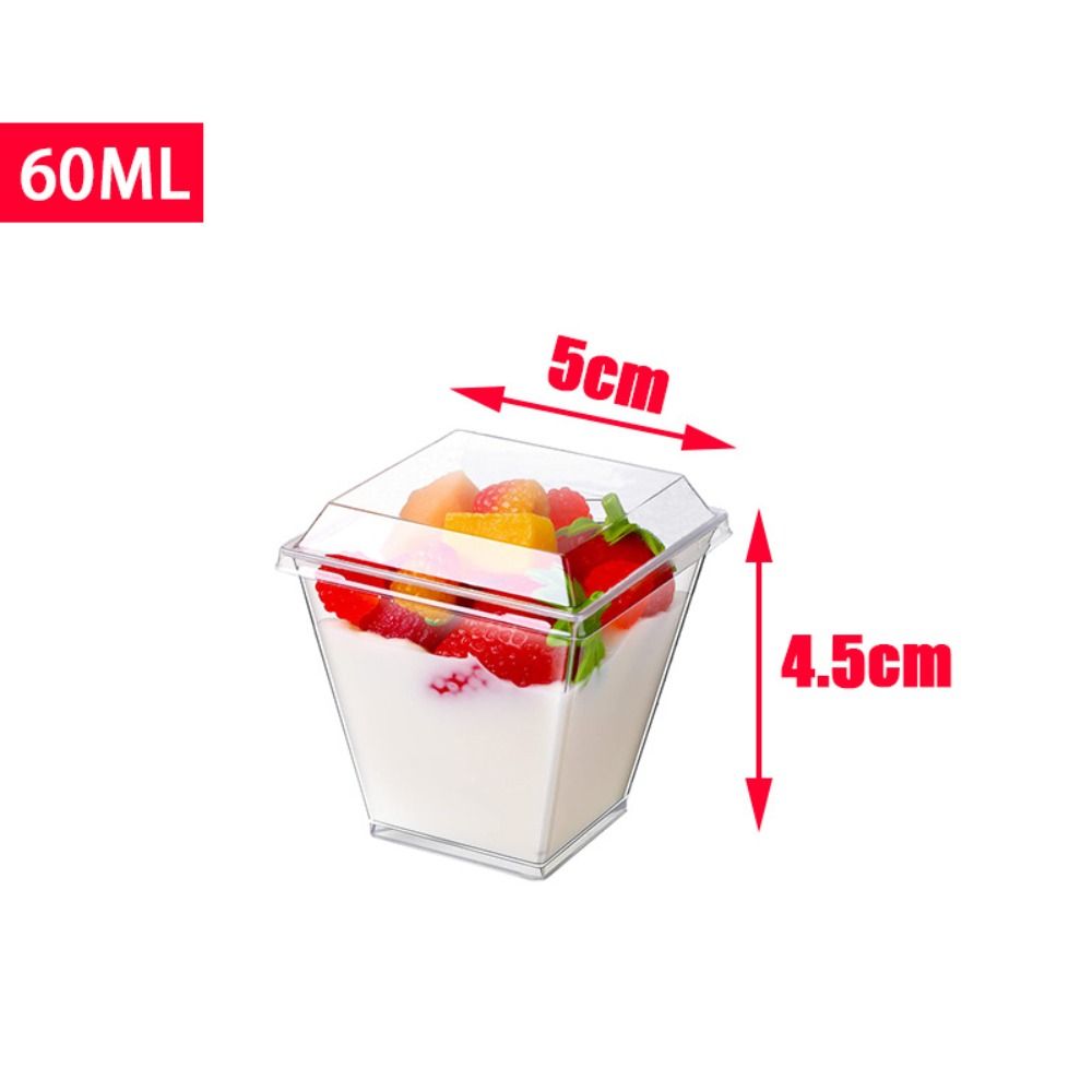 10Pcs Yogurt Cup Disposable Mo - Sauce Dipping Cup ulasan dan harga