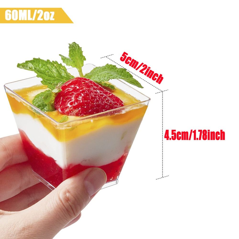 10Pcs Yogurt Cup Disposable Mo - Sauce Dipping Cup ulasan dan harga