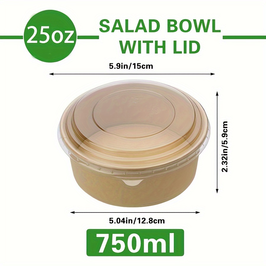 25Oz/750Ml 25/50 Pack Paper Bo - Meal Prep Kitchen ulasan dan harga