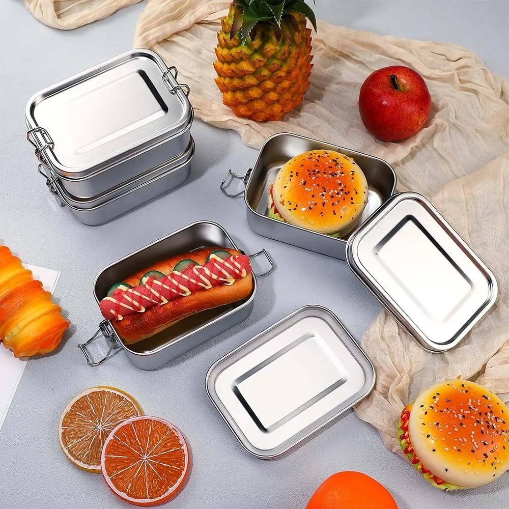 Stainless Steel Bento Box Meta - Meal Prep Bowl ulasan dan harga