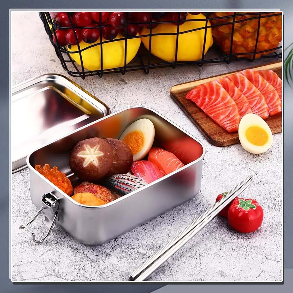 Stainless Steel Bento Box Meta - Meal Prep Bowl ulasan dan harga